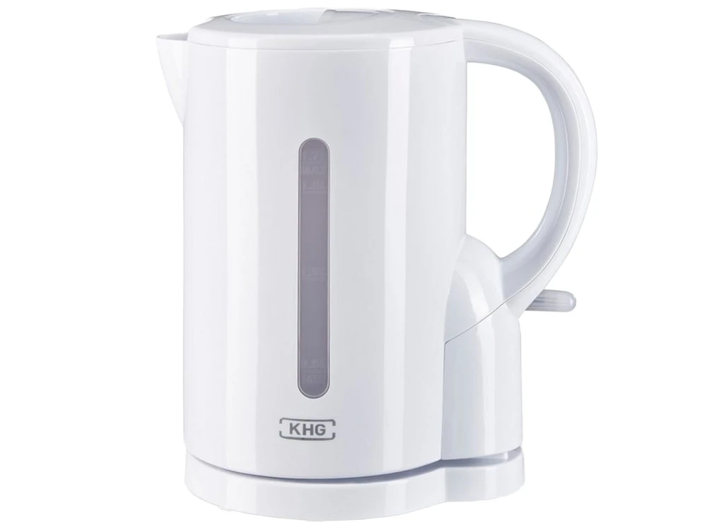KHG Wasserkocher WK-170 W, 1,7L, Metall & Kunststoff, Weiß