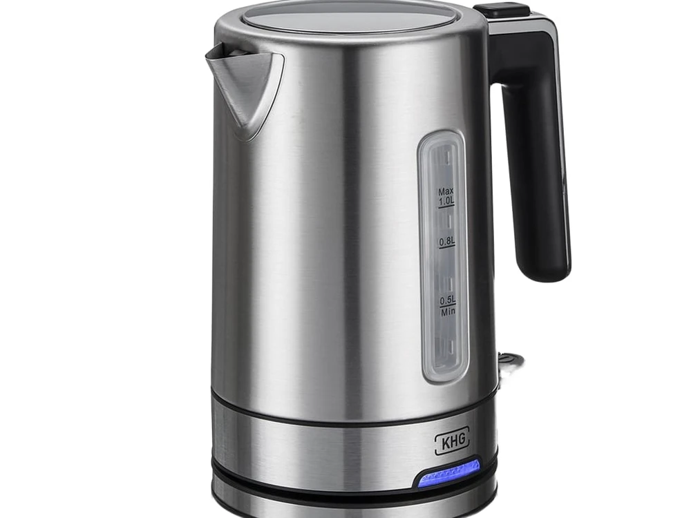 KHG Wasserkocher WK-105 ES, Edelstahl, 1L, Abschaltautomatik