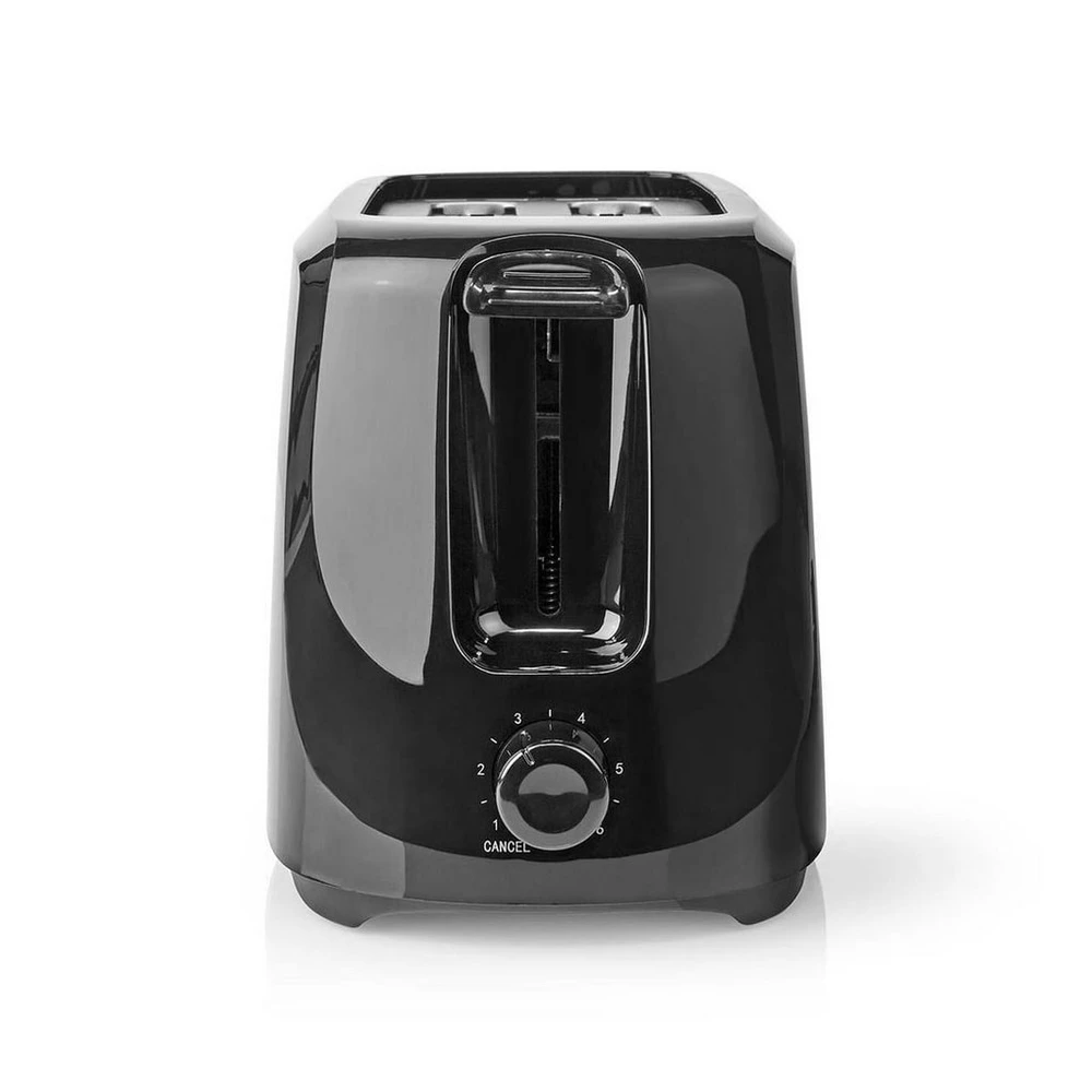 Nedis Toaster KABT150EBK, 700W, 2 Scheiben, 6 Stufen, Krümelschublade